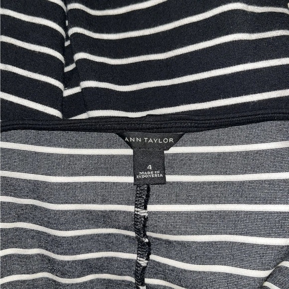Ann Taylor Striped Bell Sleeves Stretch Dress Size 4 New - Picture 5 of 5